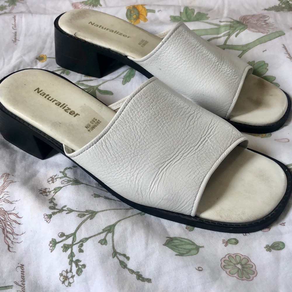 🌙Chunky White Mules🌙